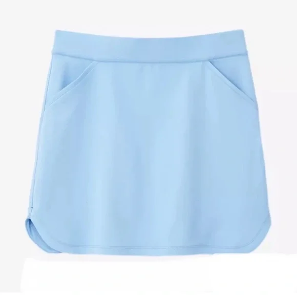 Peter Millar Alice Petal Hem Golf Skort in Cottage Blue - Size L - Picture 2 of 12